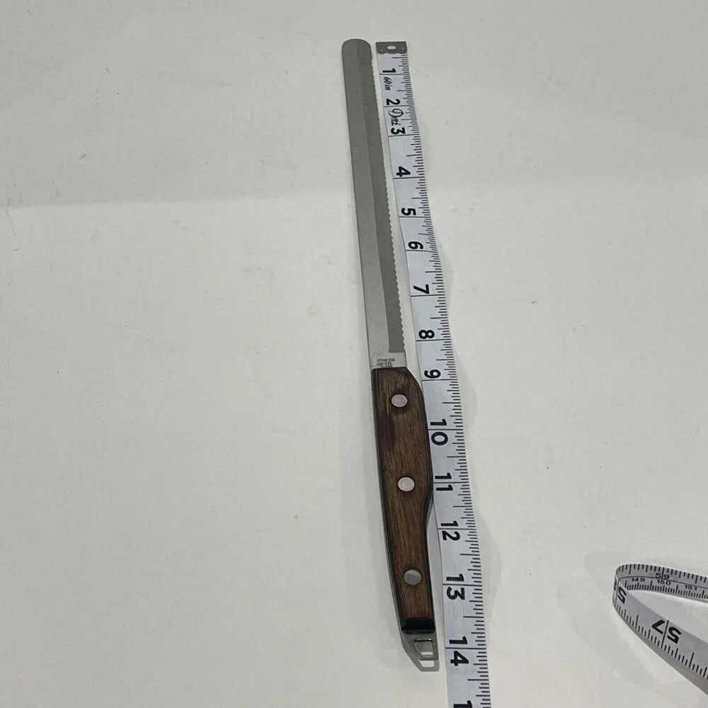 Royalton 8.5” Serrated Blade- Bread Meat‎ Knife Kitchen Utensil Wood Handle